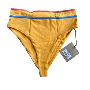 Stone Fox Swim Juniper Bottom Honeycomb Sunset Pink Color block XL